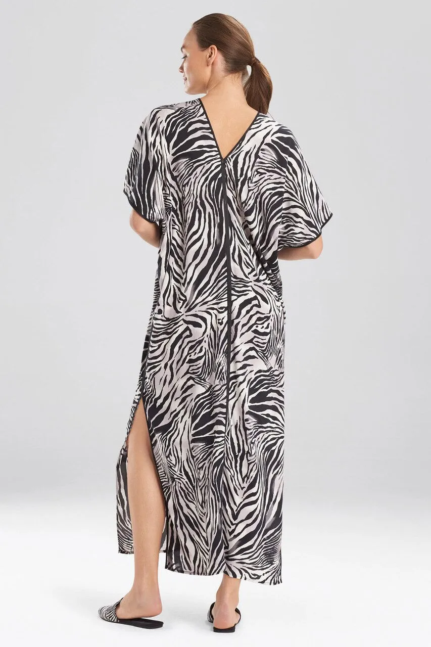 Zebra - Viscose Voile Caftan